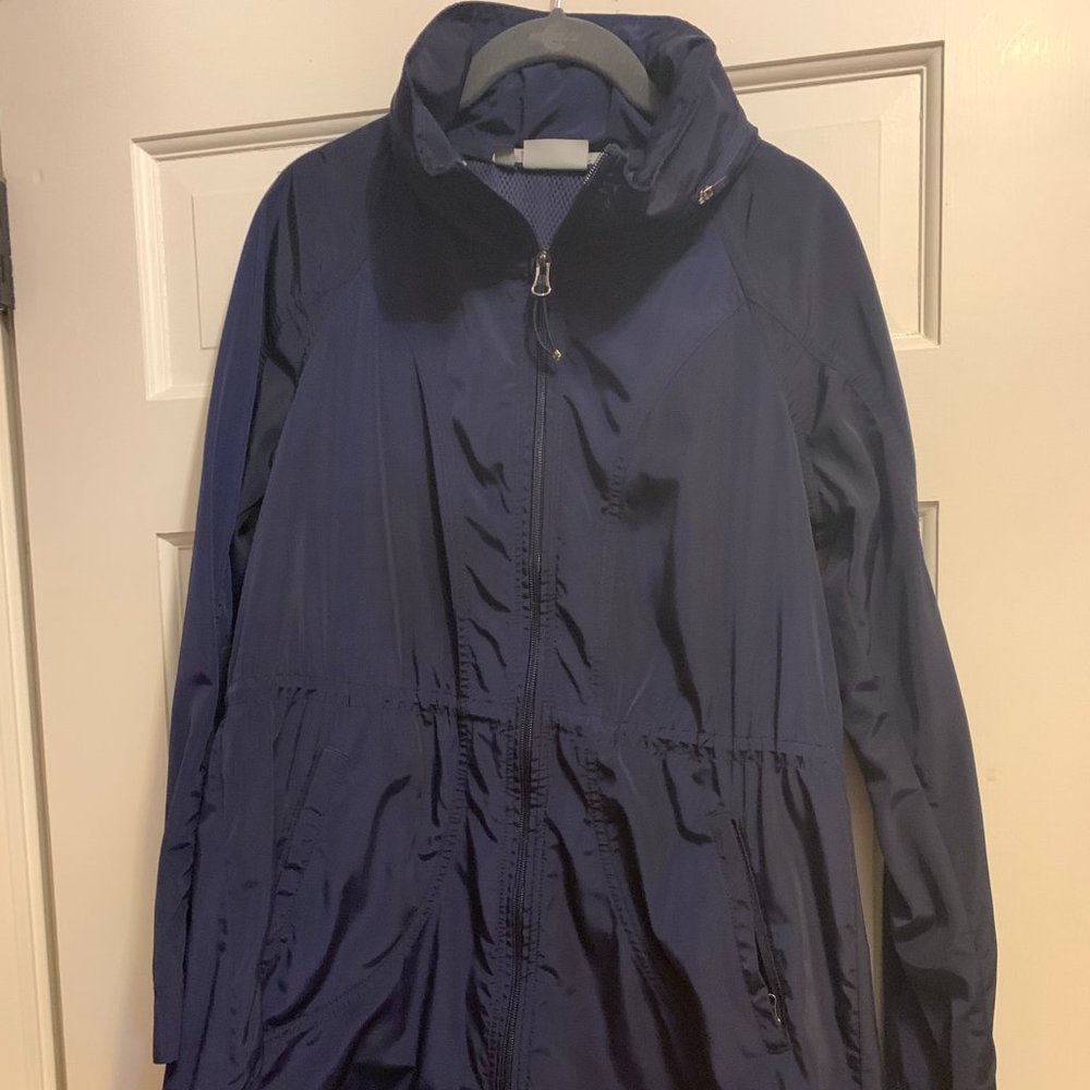 Athleta Rain Jacket, Navy Blue, Women's size XS